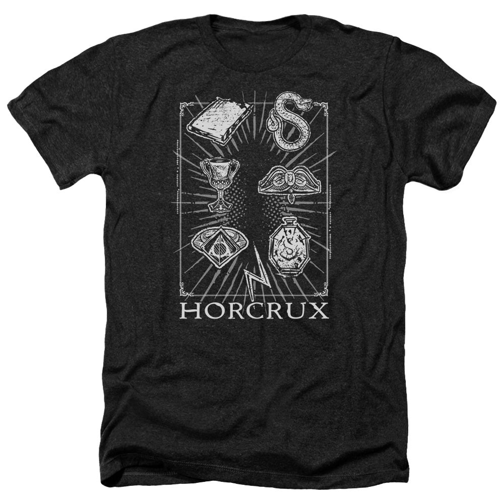 Harry Potter Horcrux Symbols Men's 30/1 Heather 60 40 Poly Short-Sleeve T-Shirt