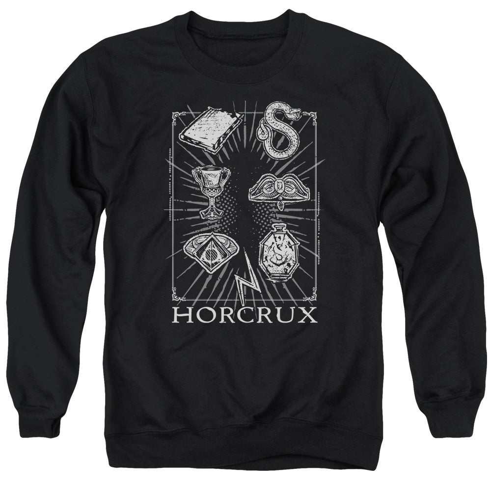 Harry Potter Horcrux Symbols Men's Crewneck 50 50 Poly Long-Sleeve T-Shirt