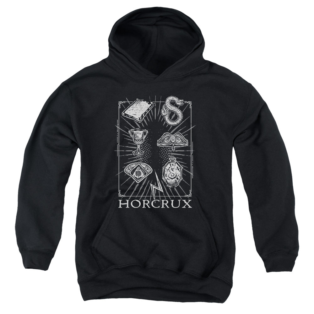 Harry Potter Horcrux Symbols Youth Cotton Poly Pull-Over Hoodie