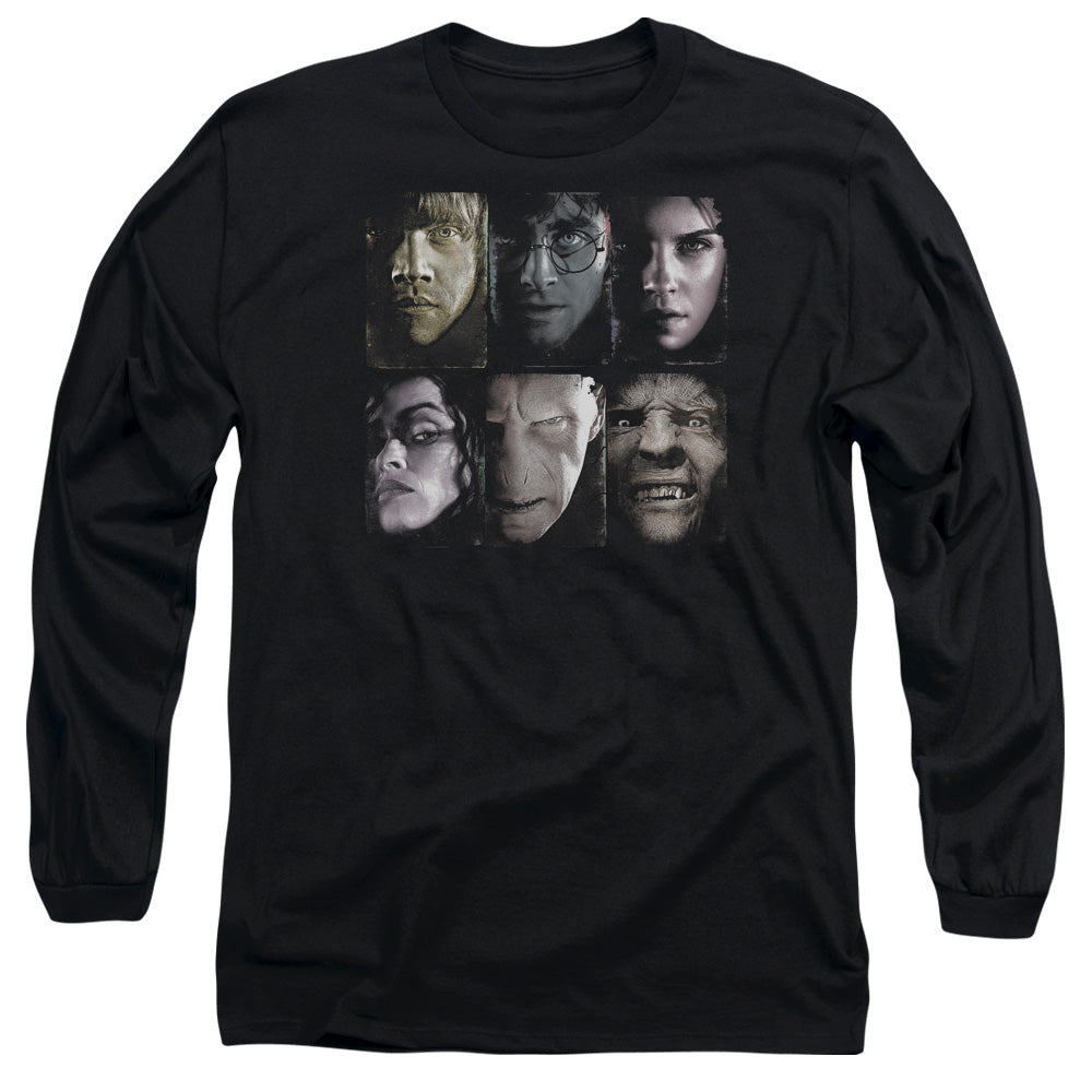 Harry Potter Horizontal Heads Men's 18/1 Cotton Long-Sleeve T-Shirt