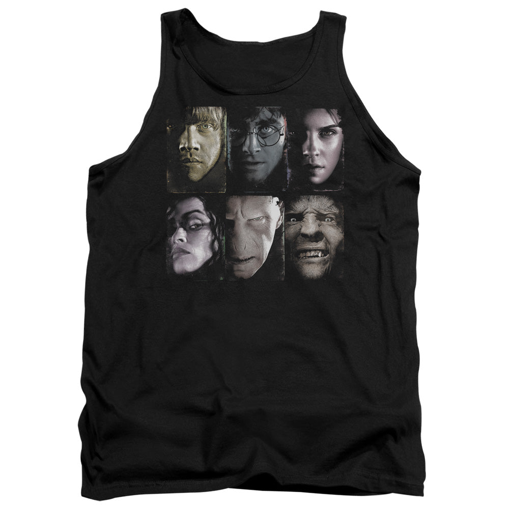Harry Potter Horizontal Heads Men's 18/1 Cotton Tank Top