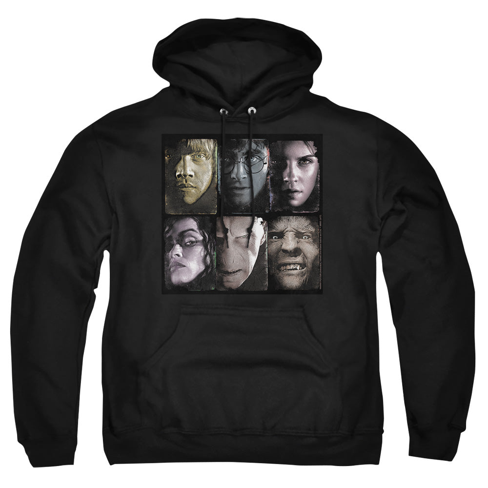 Harry Potter Horizontal Heads Men's Pull-Over 75 25 Poly Hoodie