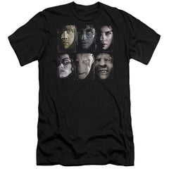 Harry Potter Horizontal Heads Men's Ultra-Soft 30/1 Cotton Slim Short-Sleeve T-Shirt