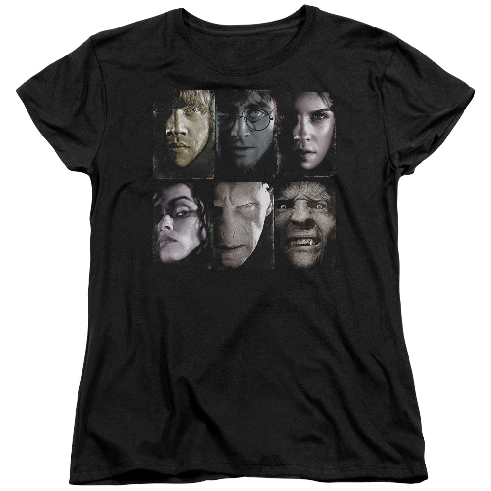Harry Potter Horizontal Heads Women's 18/1 Cotton Short-Sleeve T-Shirt