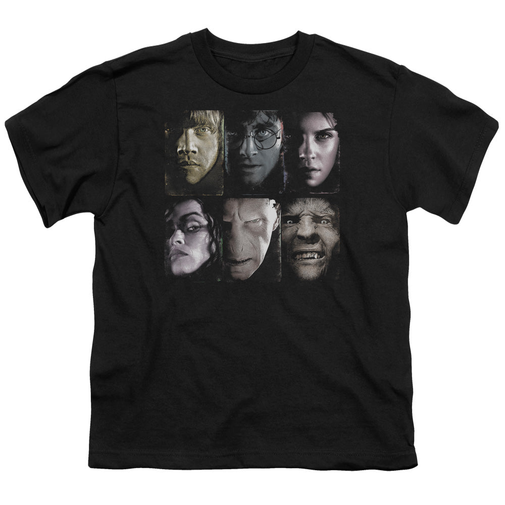 Harry Potter Horizontal Heads Youth 18/1 100% Cotton Short-Sleeve T-Shirt