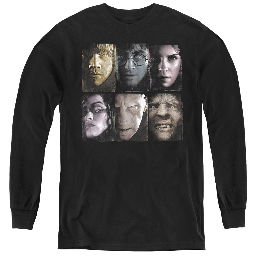 Harry Potter Horizontal Heads Youth Long-Sleeve T-Shirt