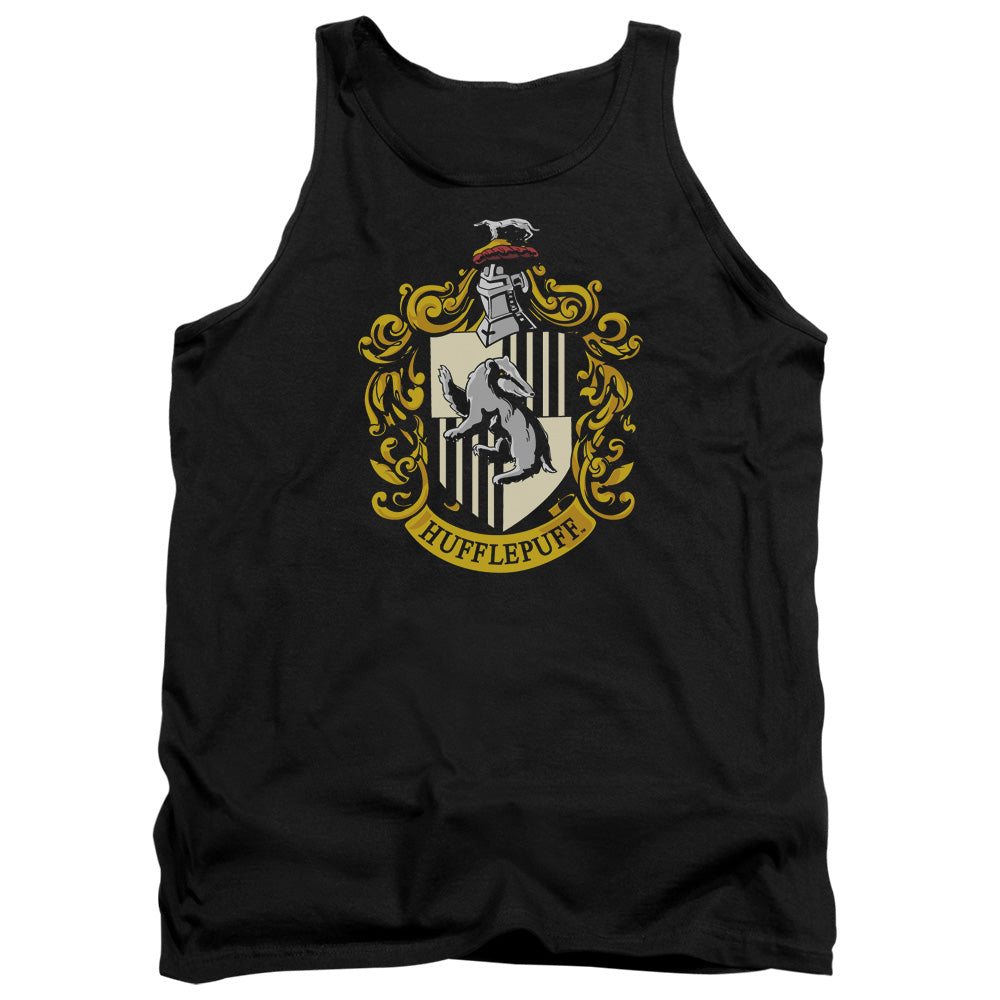 Harry Potter Hufflepuff Crest Men's 18/1 Cotton Tank Top