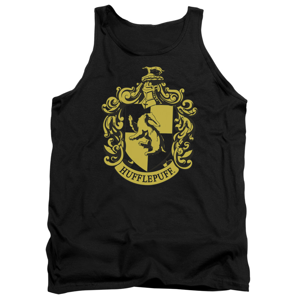 Harry Potter Hufflepuff Crest Men's 18/1 Cotton Tank Top