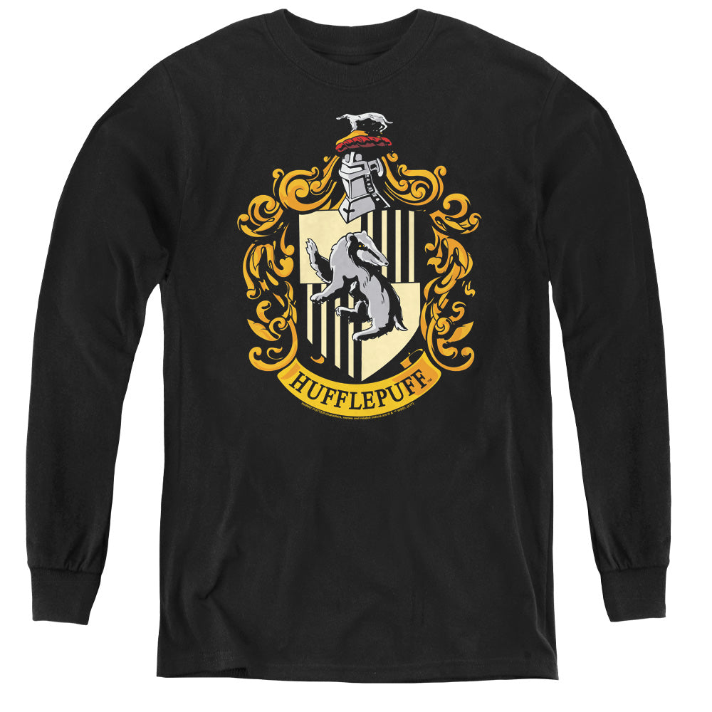 Harry Potter Hufflepuff Crest Youth Long-Sleeve T-Shirt