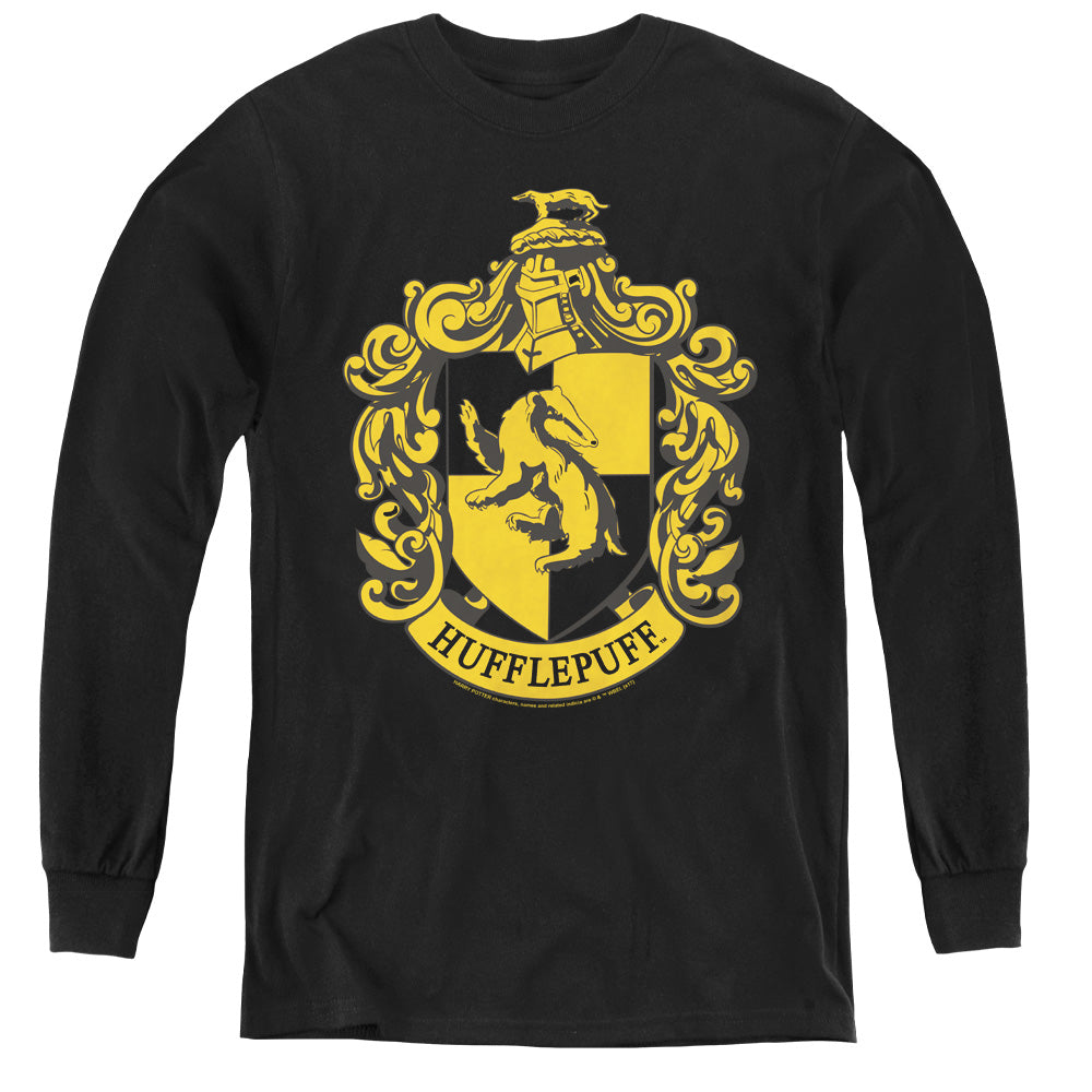 Harry Potter Hufflepuff Crest Youth Long-Sleeve T-Shirt