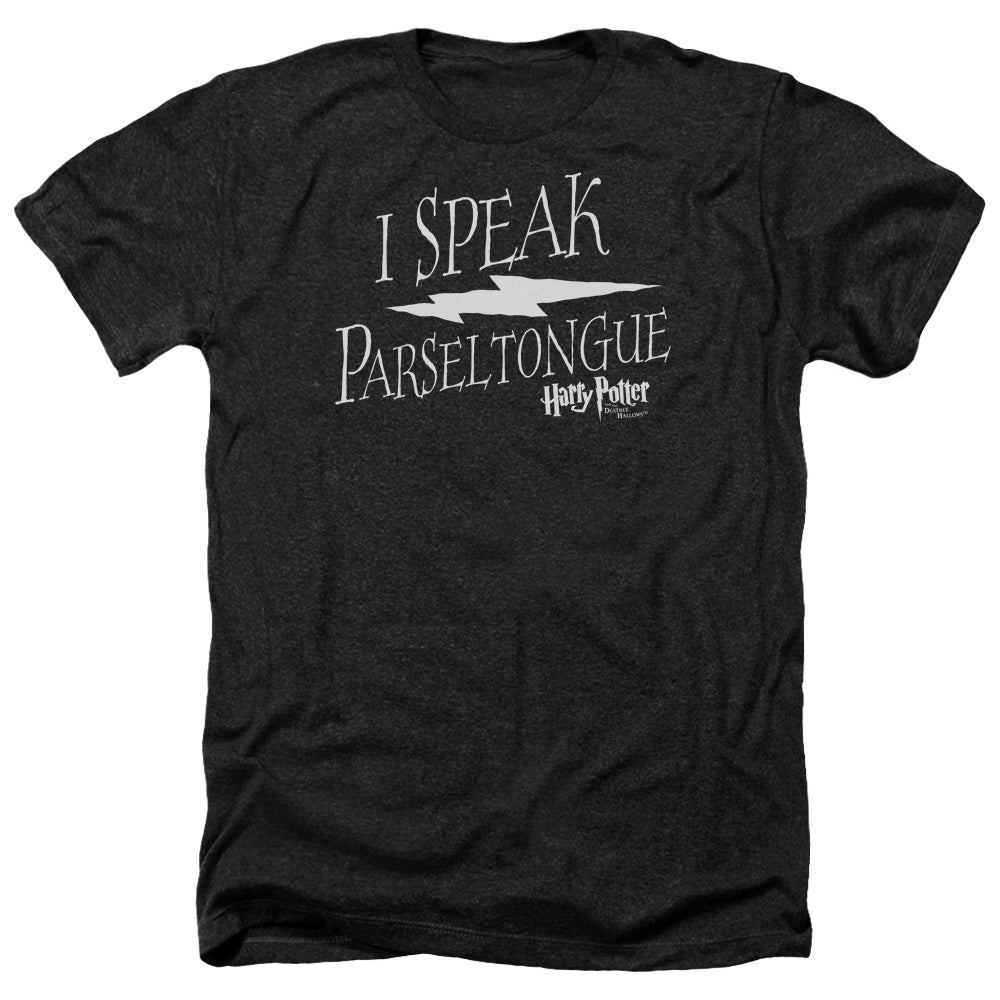 Harry Potter I Speak Parseltongue Men's 30/1 Heather 60 40 Poly Short-Sleeve T-Shirt