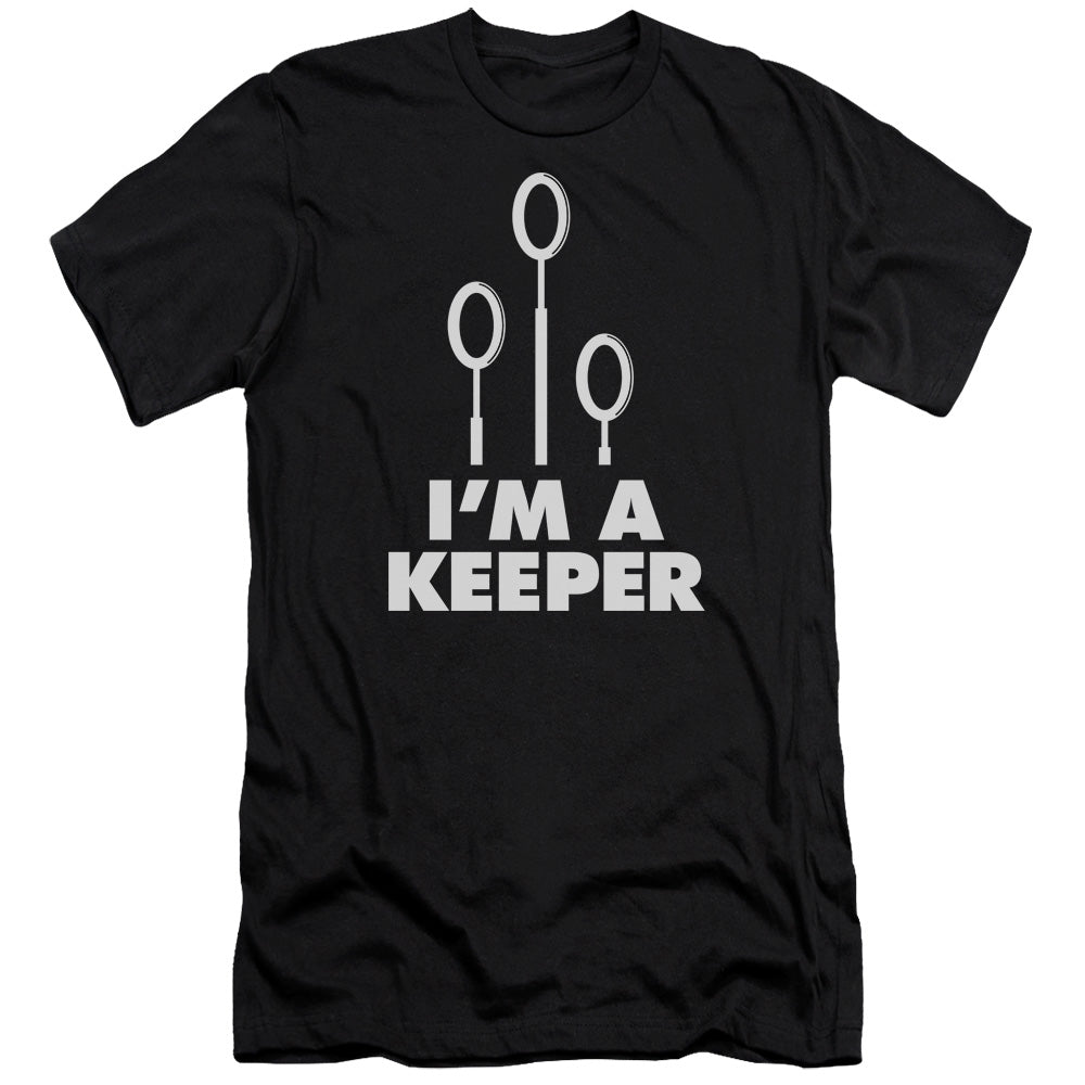 Harry Potter Keeper Men's Ultra-Soft 30/1 Cotton Slim Short-Sleeve T-Shirt