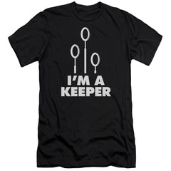 Harry Potter Keeper Men's Ultra-Soft 30/1 Cotton Slim Short-Sleeve T-Shirt