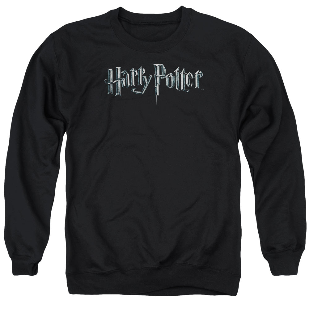 Harry Potter Logo Men's Crewneck 50 50 Poly Long-Sleeve T-Shirt