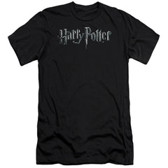Harry Potter Logo Men's Ultra-Soft 30/1 Cotton Slim Short-Sleeve T-Shirt