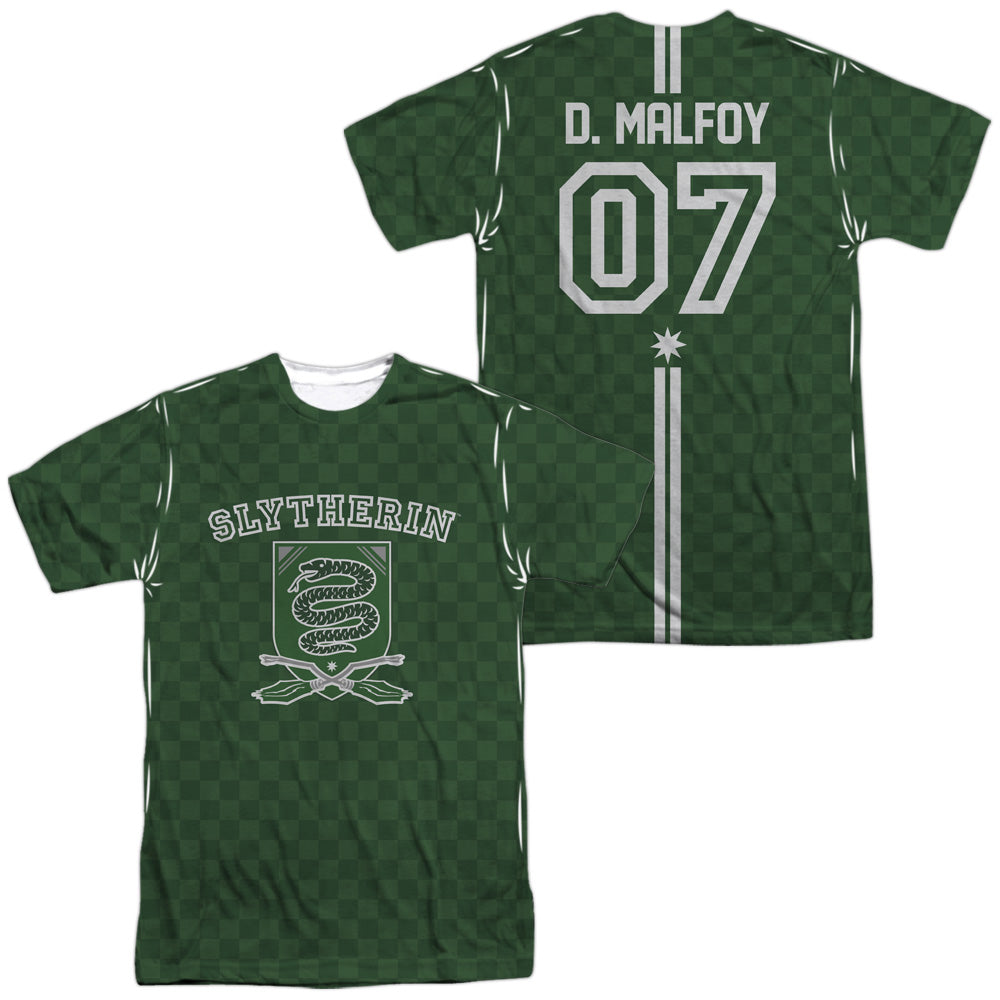 Harry Potter Malfoy Sweater (Front/Back Print) Men's Regular Fit Polyester Short-Sleeve T-Shirt