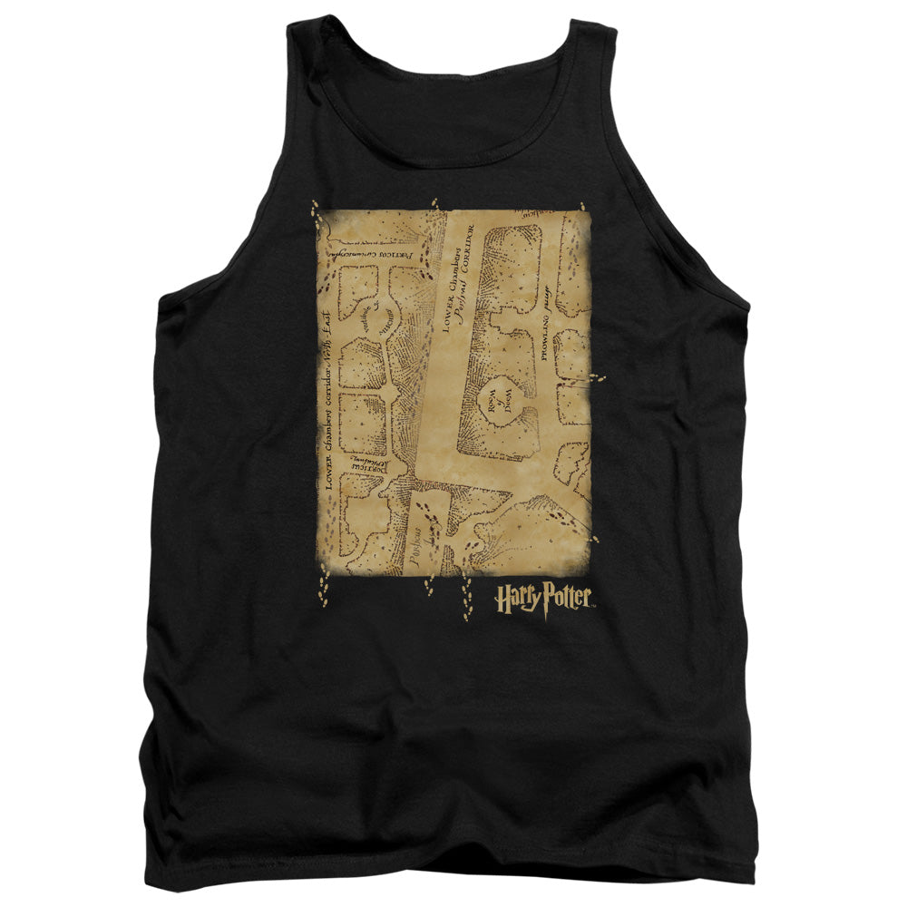 Harry Potter Marauders Map Interior Men's 18/1 Cotton Tank Top