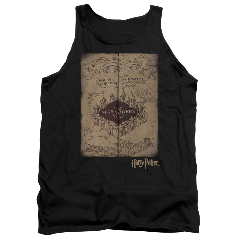 Harry Potter Marauders Map Men's 18/1 Cotton Tank Top