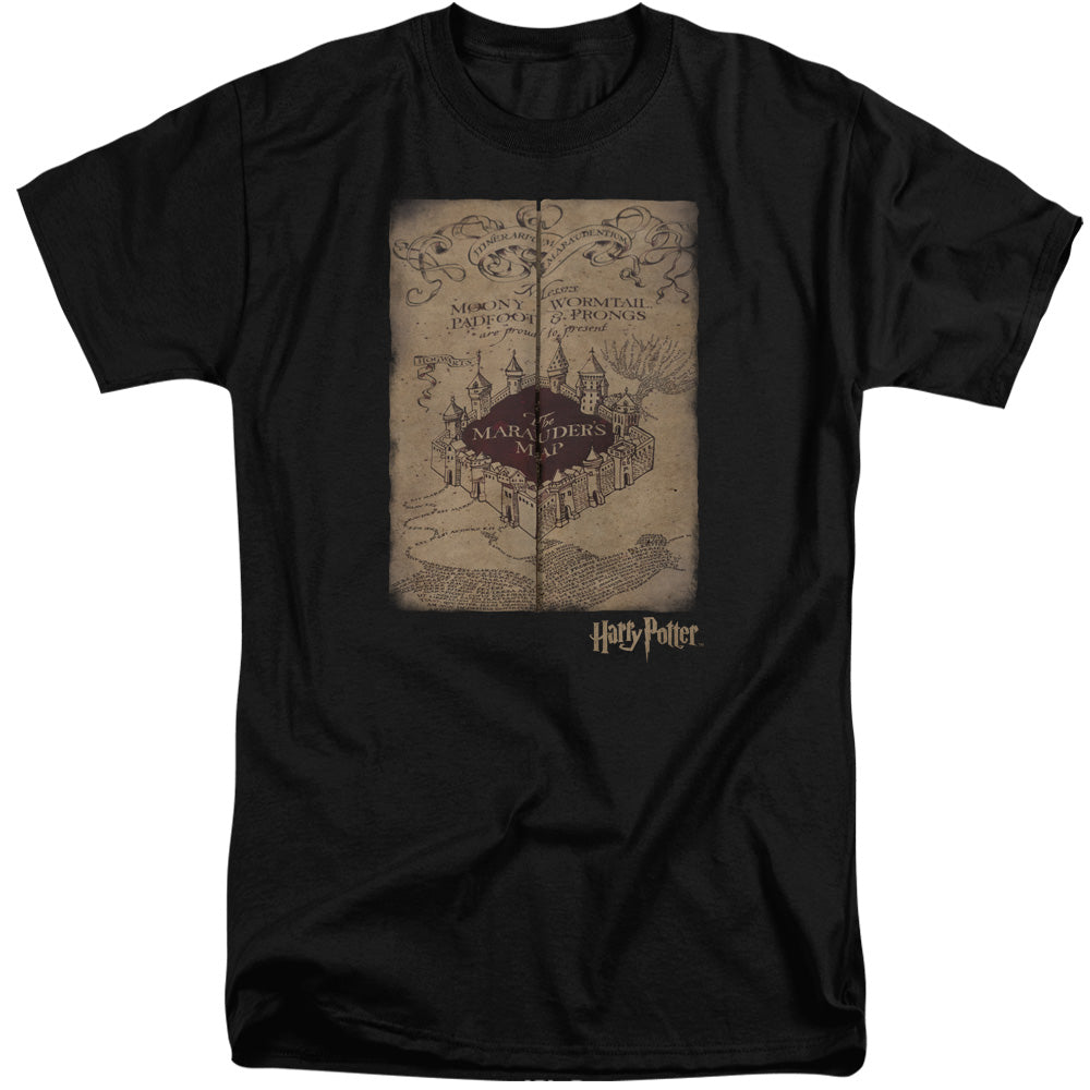 Harry Potter Marauders Map Men's 18/1 Tall Cotton Short-Sleeve T-Shirt