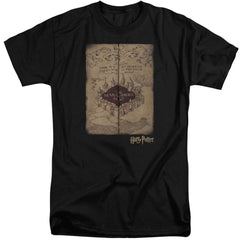 Harry Potter Marauders Map Men's 18/1 Tall Cotton Short-Sleeve T-Shirt
