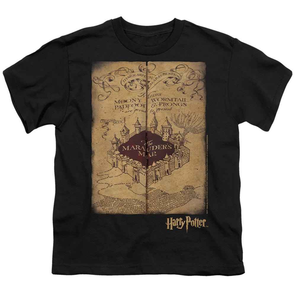 Harry Potter Marauders Map Youth 18/1 100% Cotton Short-Sleeve T-Shirt