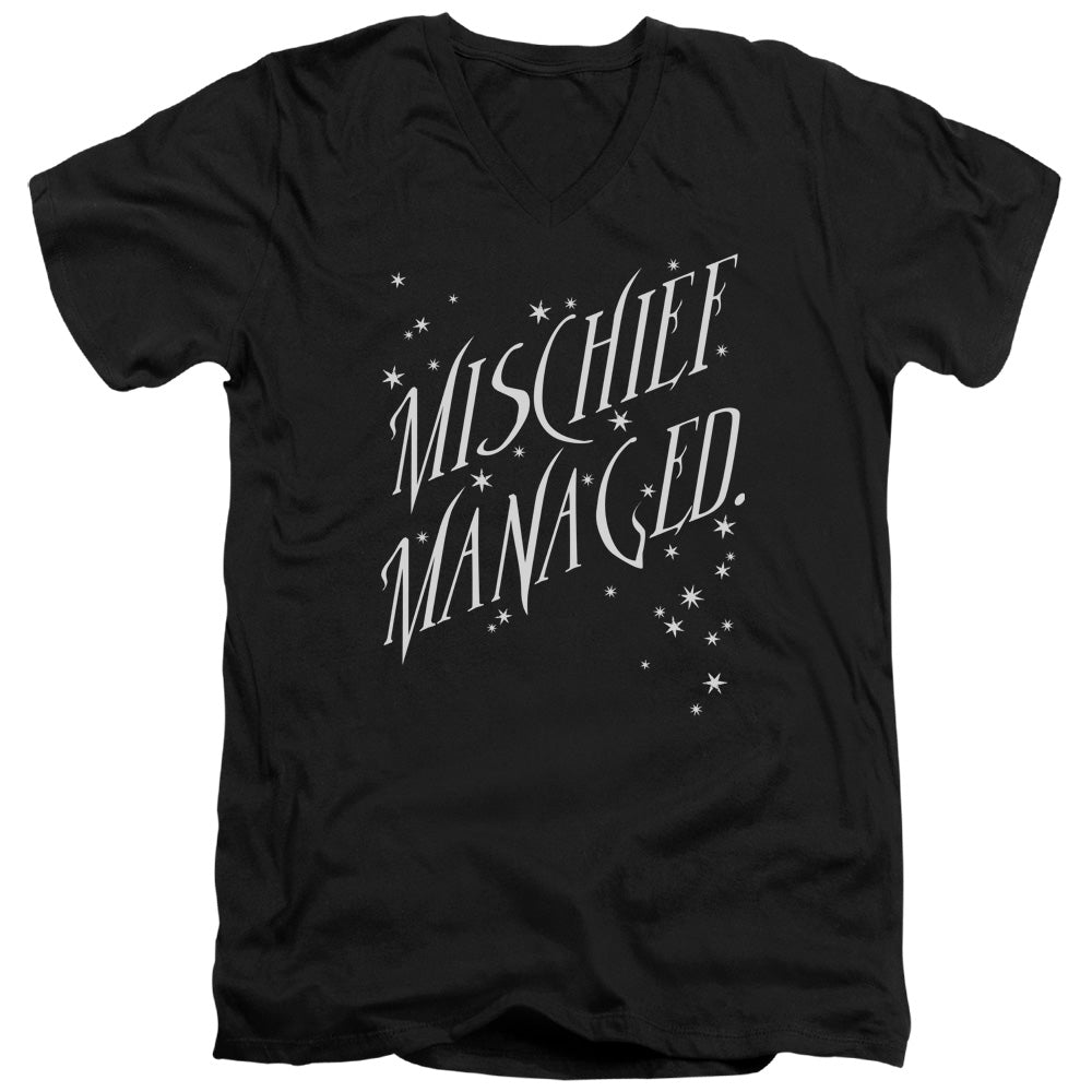 Harry Potter Mischief Managed 4 Men's 30/1 Cotton Slim V-Neck T-Shirt