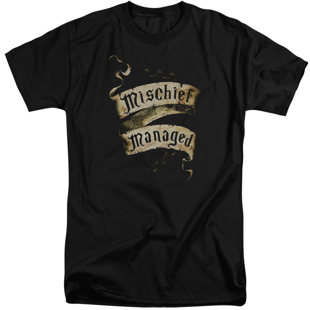 Harry Potter Mischief Managed Men's 18/1 Tall Cotton Short-Sleeve T-Shirt