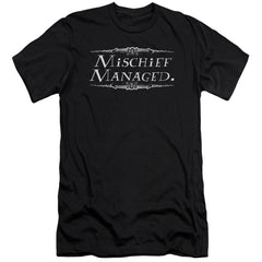 Harry Potter Mischief Managed Men's Ultra-Soft 30/1 Cotton Slim Short-Sleeve T-Shirt