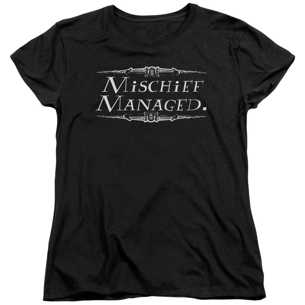 Harry Potter Mischief Managed Women's 18/1 Cotton Short-Sleeve T-Shirt