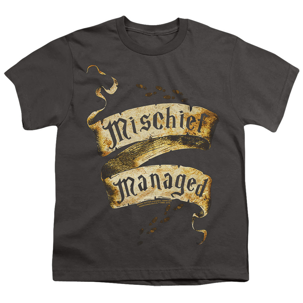 Harry Potter Mischief Managed Youth 18/1 100% Cotton Short-Sleeve T-Shirt