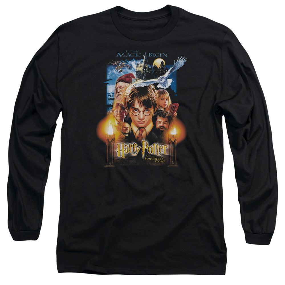Harry Potter Movie Poster Men's 18/1 Cotton Long-Sleeve T-Shirt