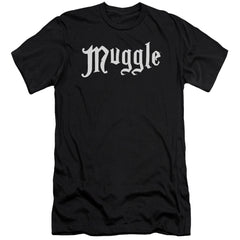 Harry Potter Muggle Men's Ultra-Soft 30/1 Cotton Slim Short-Sleeve T-Shirt
