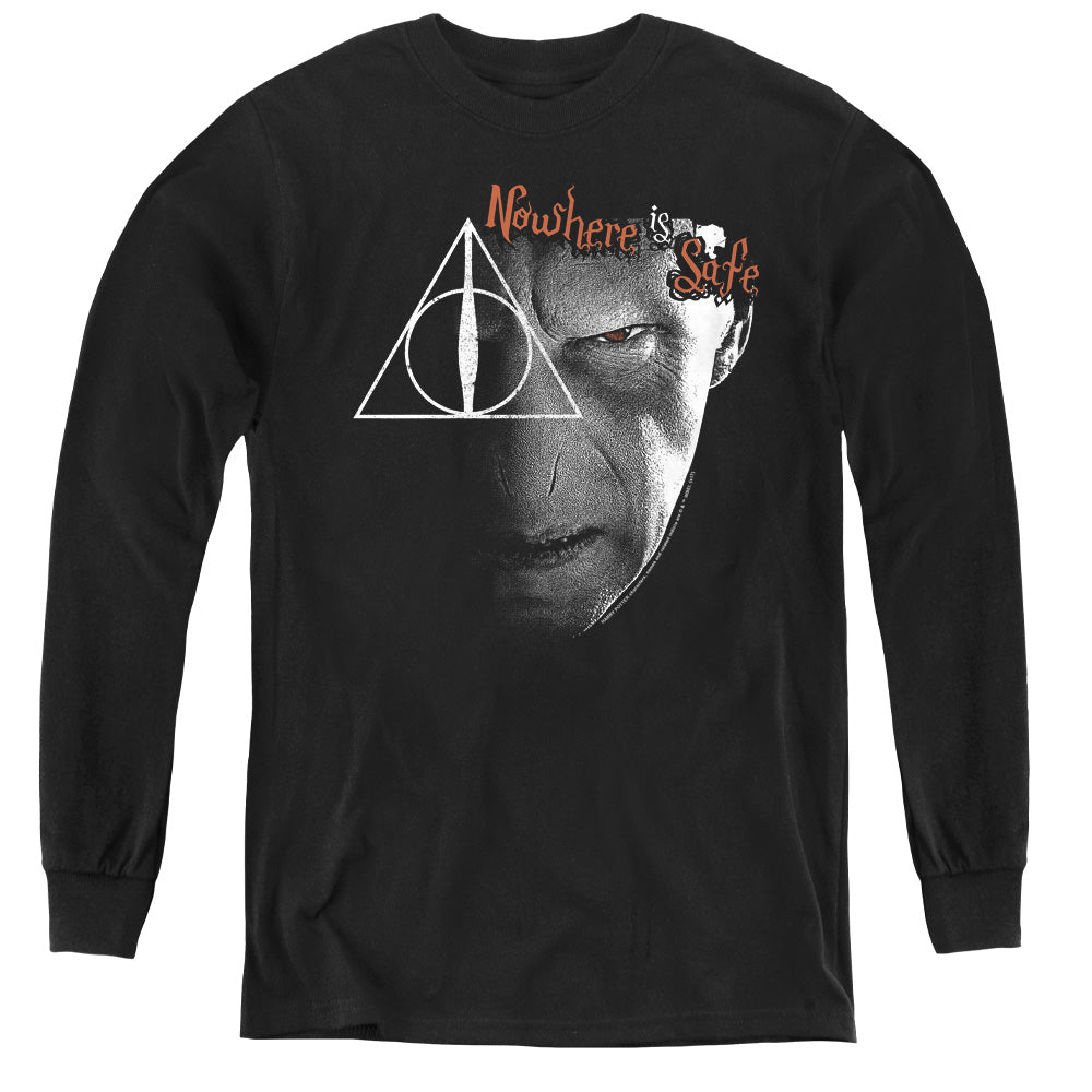 Harry Potter Nowhere Is Safe Youth Long-Sleeve T-Shirt