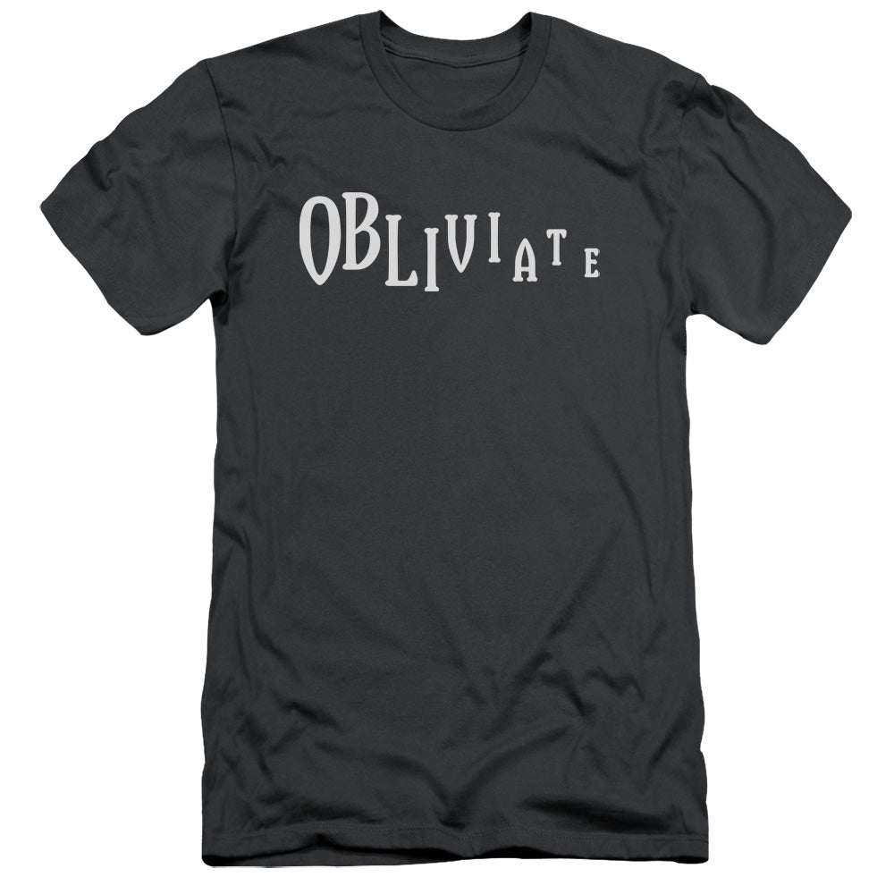 Harry Potter Obliviate Men's Ultra-Soft 30/1 Cotton Slim Short-Sleeve T-Shirt