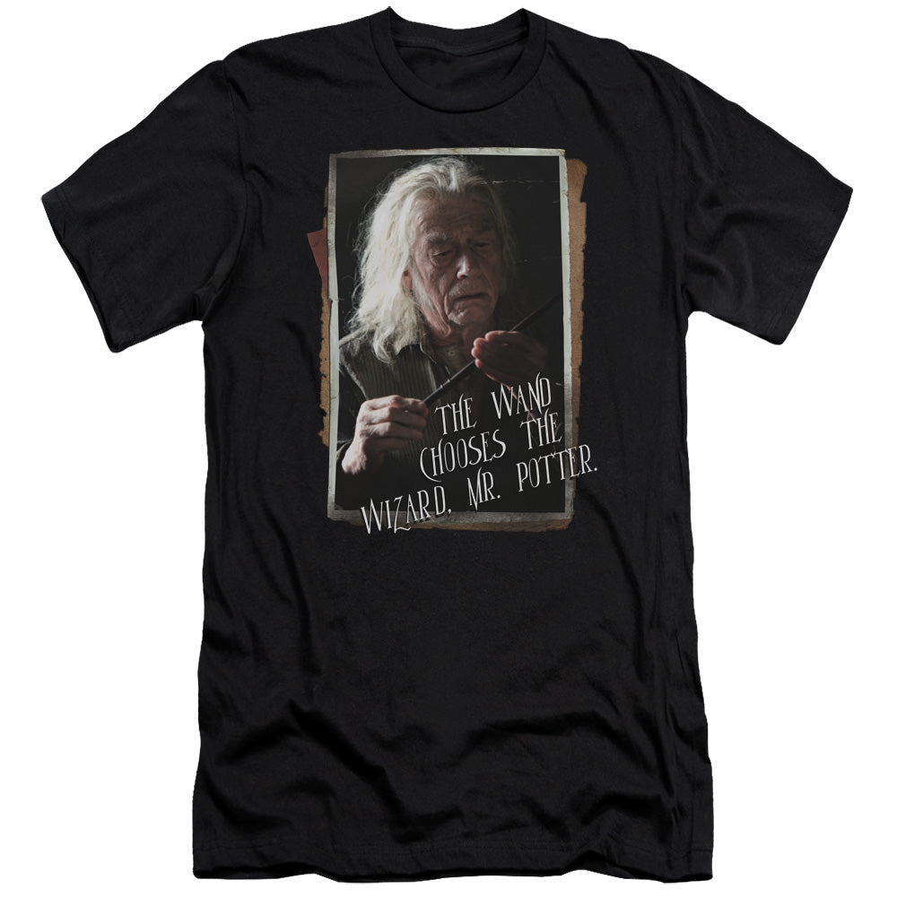 Harry Potter Olivander Men's Ultra-Soft 30/1 Cotton Slim Short-Sleeve T-Shirt