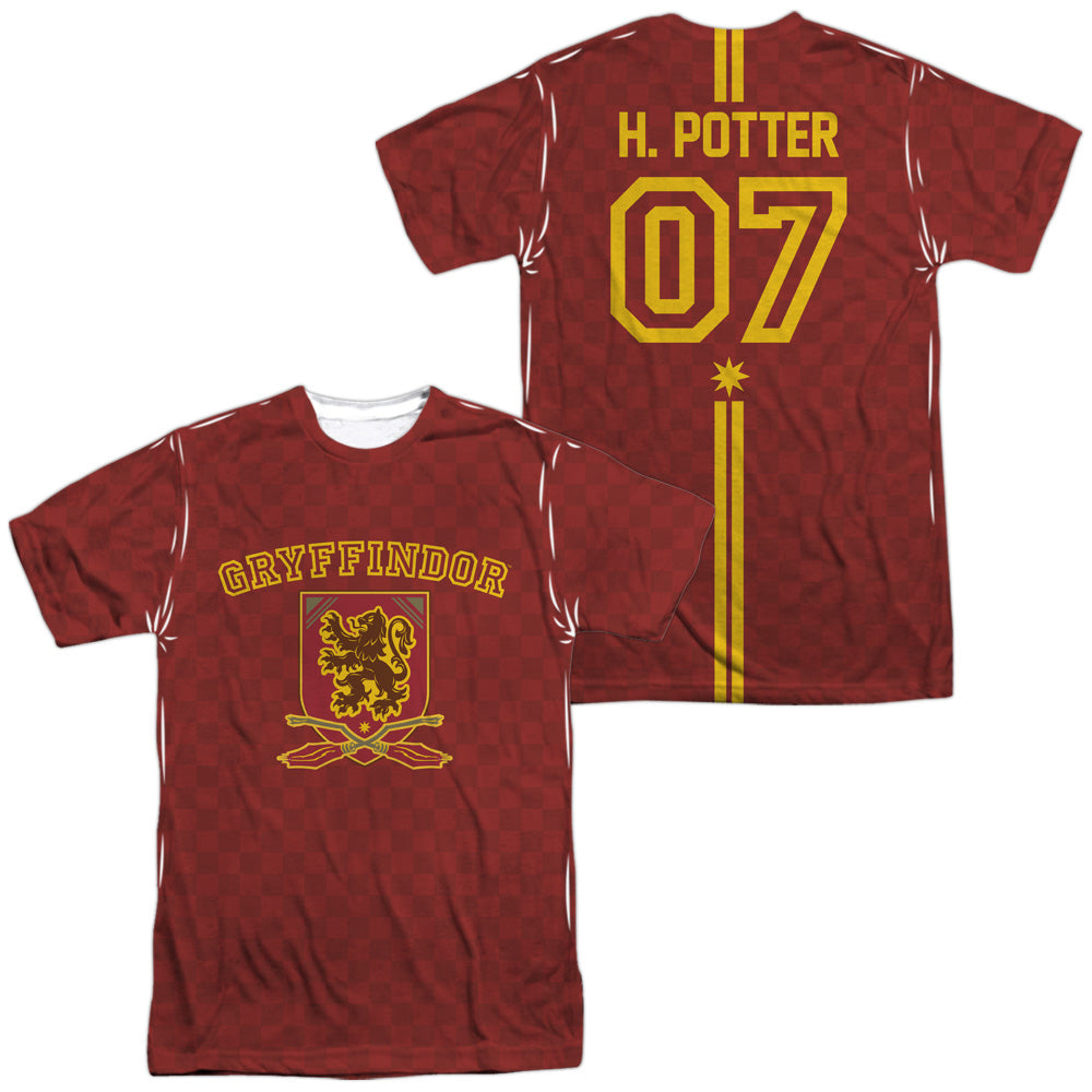 Harry Potter Potter Sweater (Front/Back Print) Men's Regular Fit Polyester Short-Sleeve T-Shirt