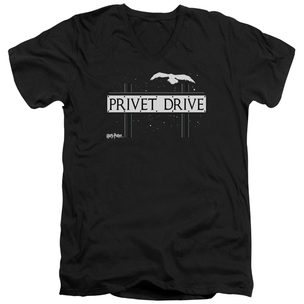 Harry Potter Privet Drive Men's 30/1 Cotton Slim V-Neck T-Shirt