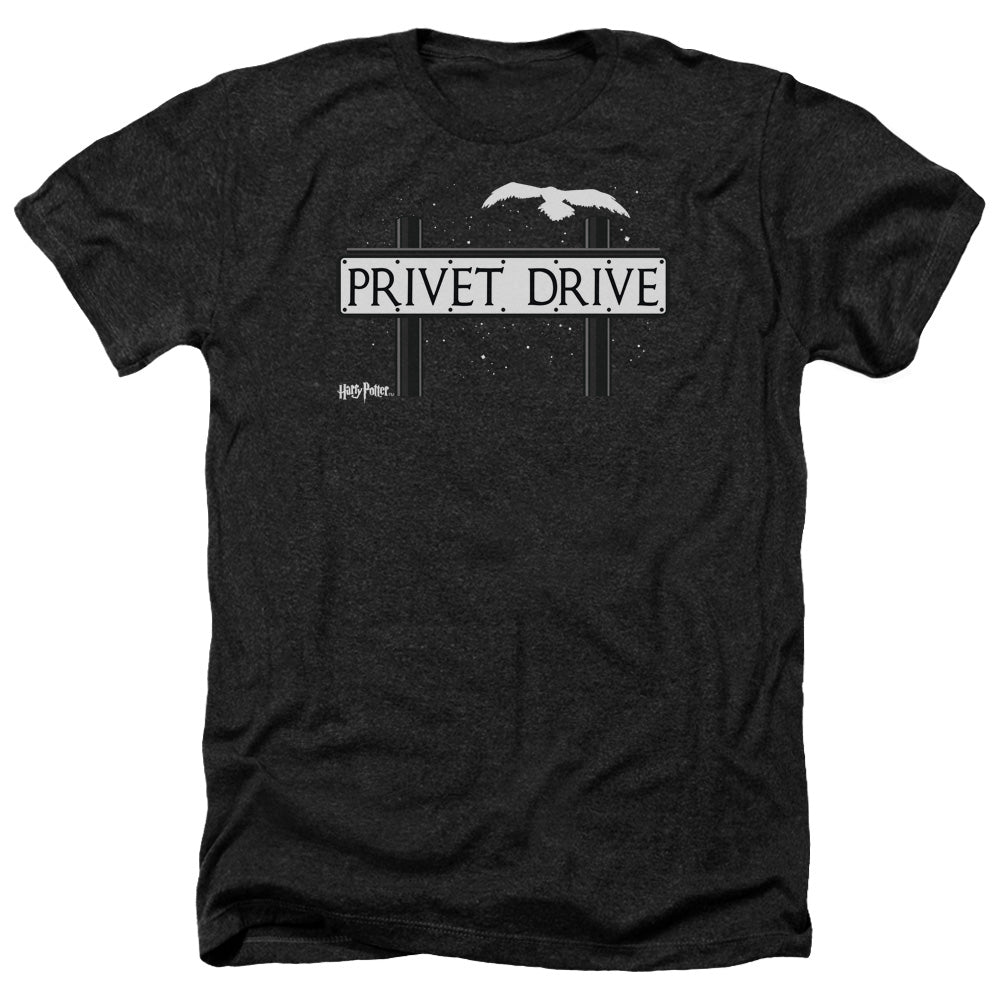 Harry Potter Privet Drive Men's 30/1 Heather 60 40 Poly Short-Sleeve T-Shirt