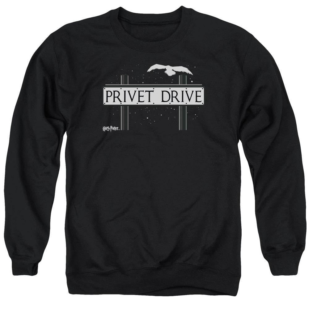 Harry Potter Privet Drive Men's Crewneck 50 50 Poly Long-Sleeve T-Shirt