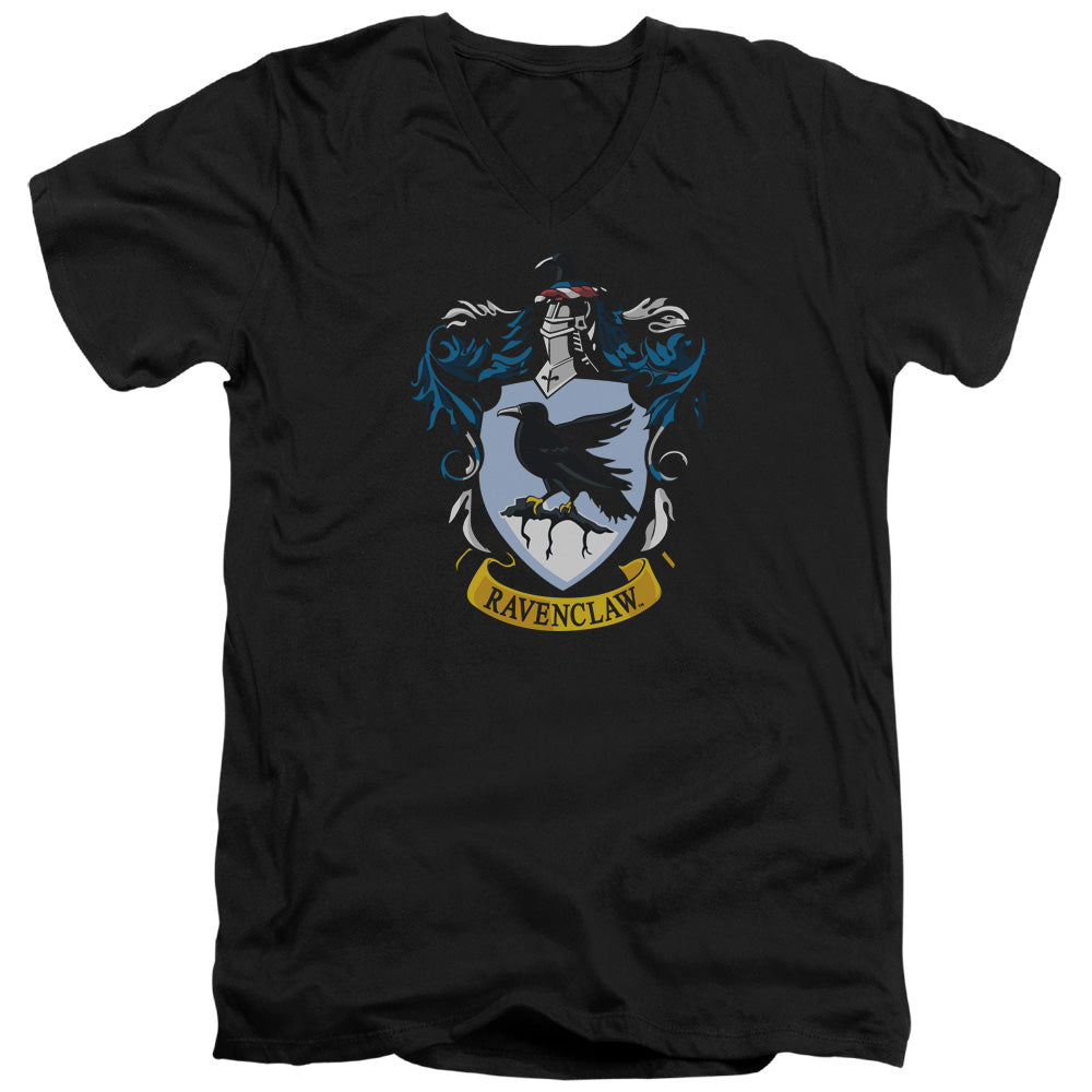 Harry Potter Ravenclaw Crest Men's 30/1 Cotton Slim V-Neck T-Shirt