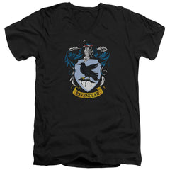 Harry Potter Ravenclaw Crest Men's 30/1 Cotton Slim V-Neck T-Shirt