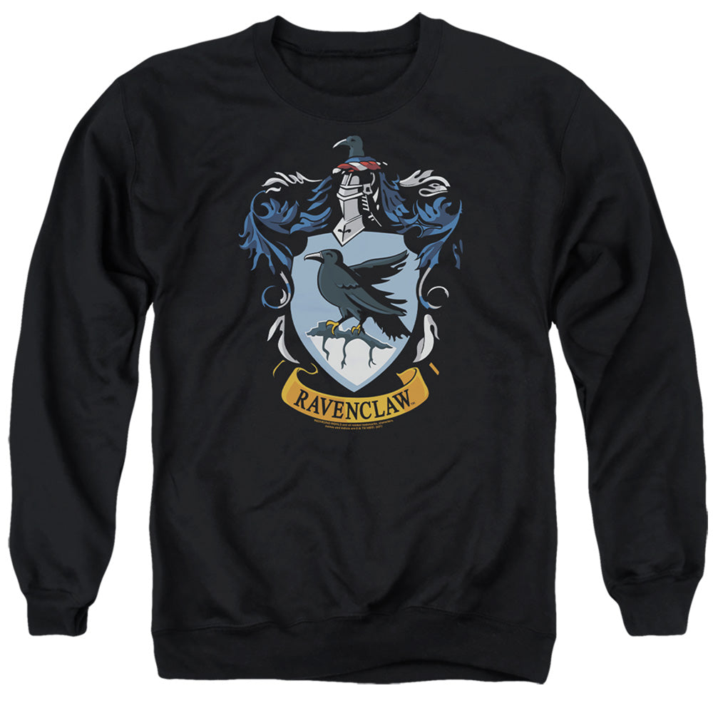 Harry Potter Ravenclaw Crest Men's Crewneck 50 50 Poly Long-Sleeve T-Shirt
