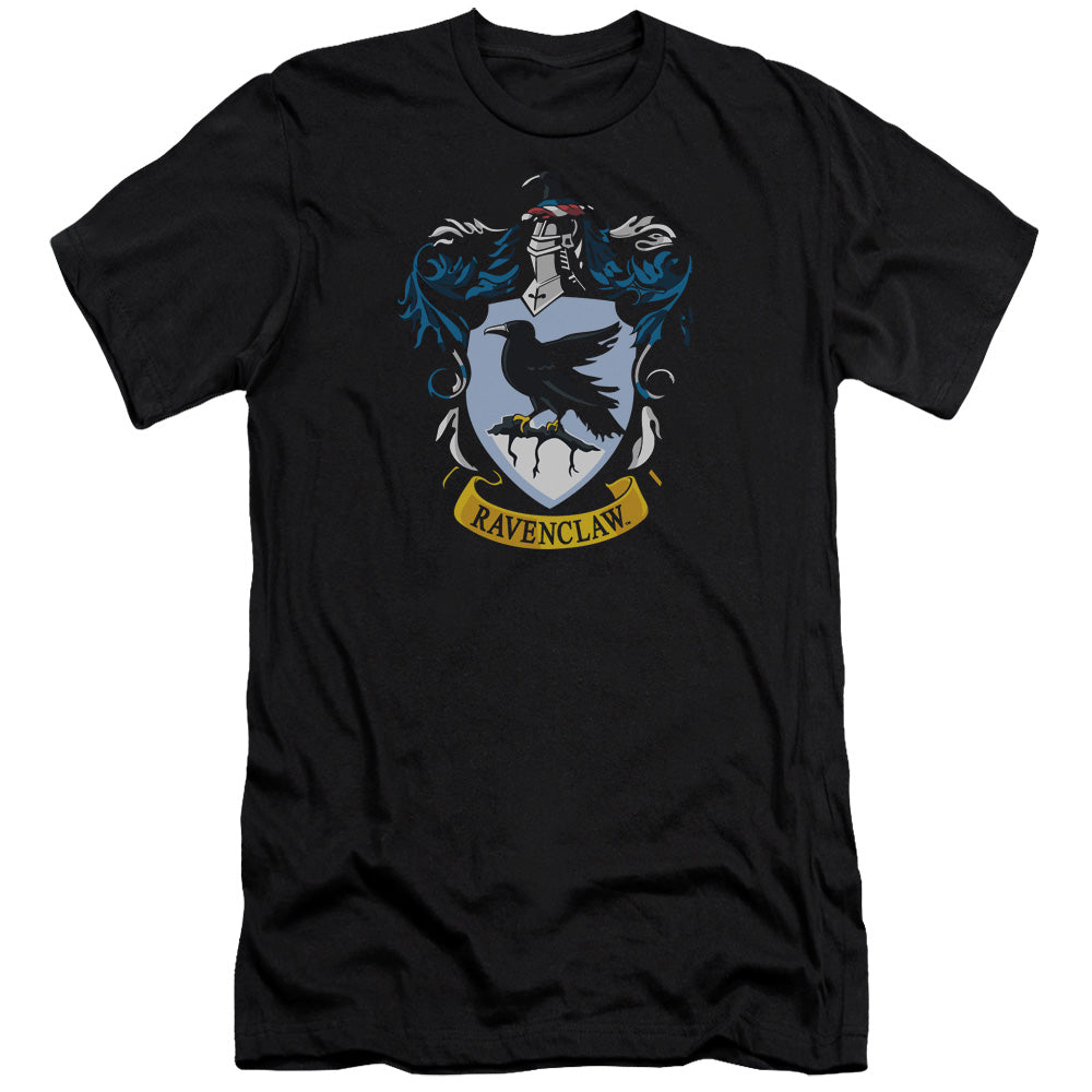 Harry Potter Ravenclaw Crest Men's Ultra-Soft 30/1 Cotton Slim Short-Sleeve T-Shirt