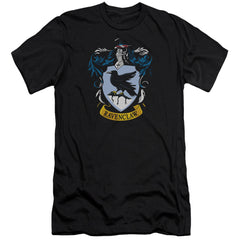 Harry Potter Ravenclaw Crest Men's Ultra-Soft 30/1 Cotton Slim Short-Sleeve T-Shirt