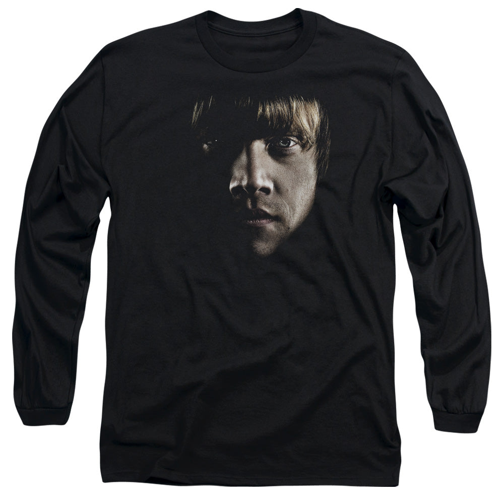 Harry Potter Ron Poster Head Men's 18/1 Cotton Long-Sleeve T-Shirt