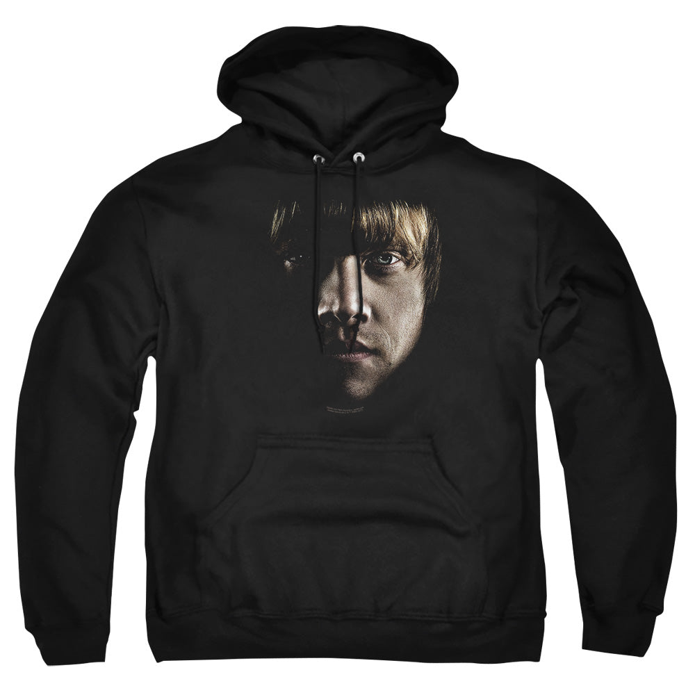 Harry Potter Ron Poster Head Men's Pull-Over 75 25 Poly Hoodie