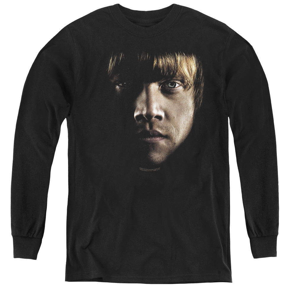 Harry Potter Ron Poster Head Youth Long-Sleeve T-Shirt