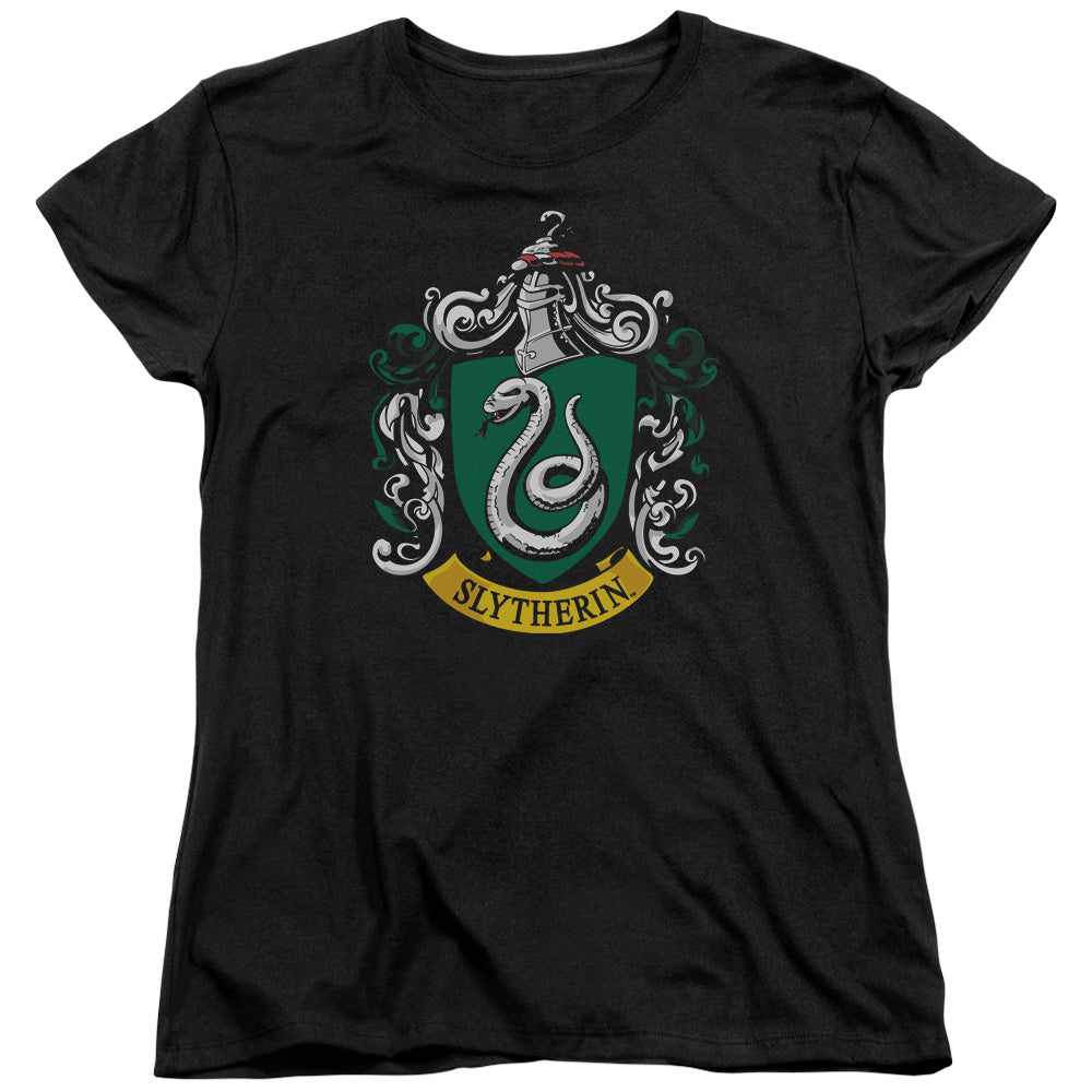 Harry Potter Slytherin Crest Women's 18/1 Cotton Short-Sleeve T-Shirt