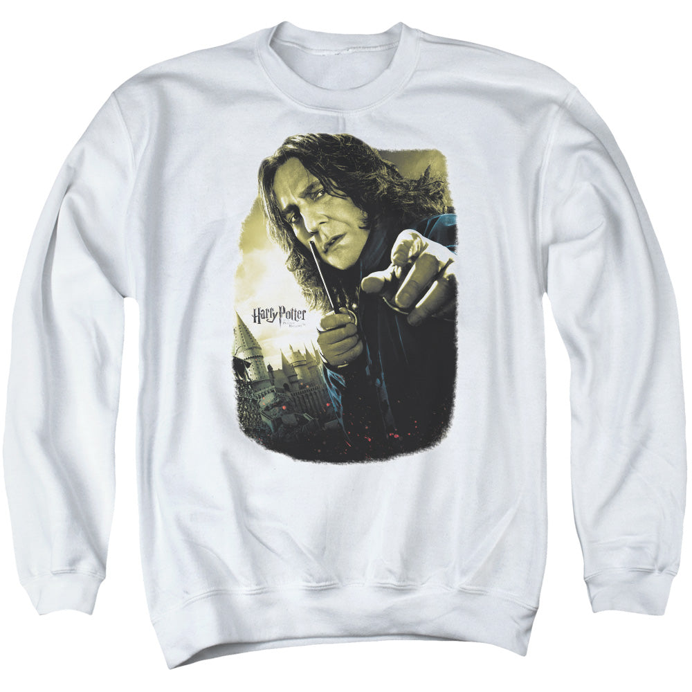 Harry Potter Snape Poster Men's Crewneck 50 50 Poly Long-Sleeve T-Shirt