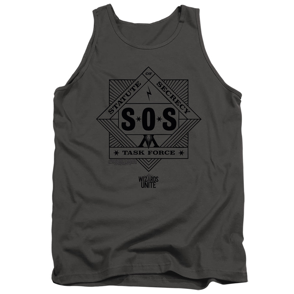 Harry Potter Sos Task Force Men's 18/1 Cotton Tank Top